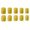 Summer Yellow False Fingernails Matte Artificial False Nails Tips Full Cover Fake Nails Nail Art