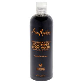 African Black Soap Soothing Body Wash by Shea Moisture for Unisex - 13 oz Body Wash