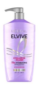 L'Oreal Paris Elvive Hyaluron Plump Pump Hydrating Shampoo, Moisturizing, 26.5 fl oz