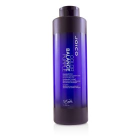 JOICO - Color Balance Purple Shampoo (Eliminates Brassy/Yellow Tones on Blonde/Gray Hair) J15653 1000ml/33.8oz