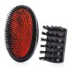 Boar Bristle - Small Extra Military Pure Bristle Medium Size Hair Brush (Dark Ruby)