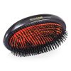 Boar Bristle - Small Extra Military Pure Bristle Medium Size Hair Brush (Dark Ruby)