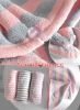 Microfiber Hair Drying Towels Quick Dry Hair Turban for Womens; 2 Packs Grey Stripes