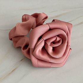 Art Of Work Satin Rose Scrunchie (Color: Rouge Rose)